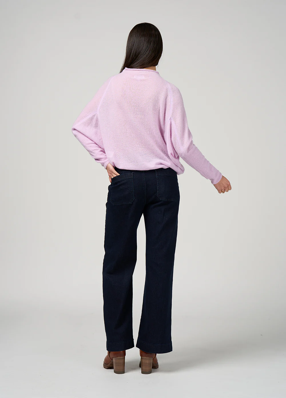 Loobies Story Astoria Batwing Sweater - Lilac - Image 4