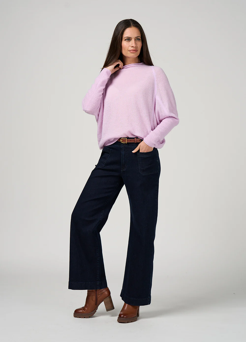 Loobies Story Astoria Batwing Sweater - Lilac - Image 5