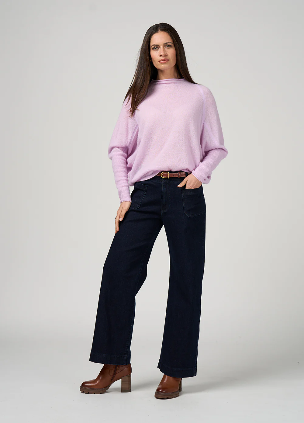 Loobies Story Astoria Batwing Sweater - Lilac - Image 6