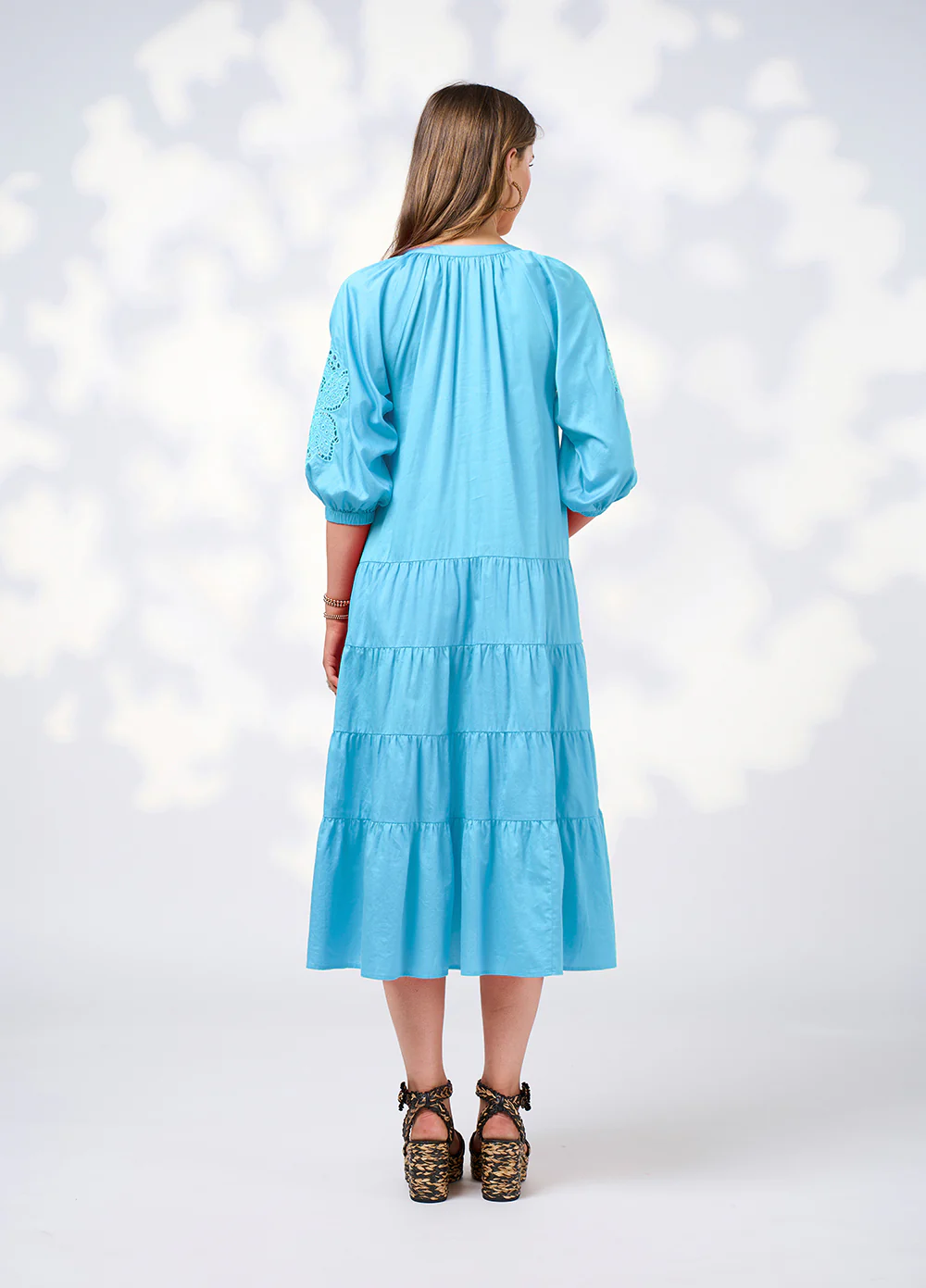Loobie's Story Cali Midi Dress - Aqua - Image 3