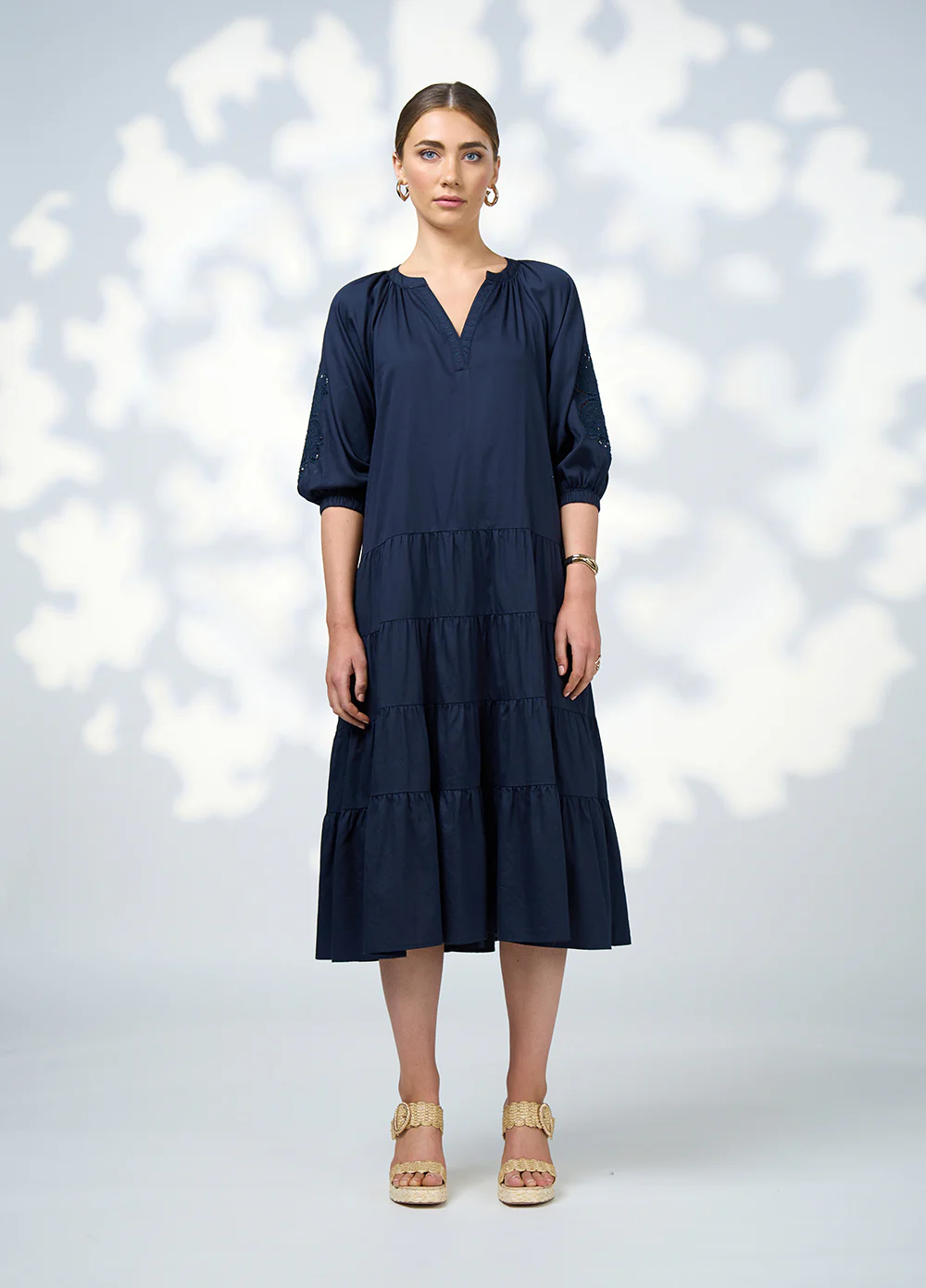 Loobie's Story Cali Midi Dress - Indigo - Image 2