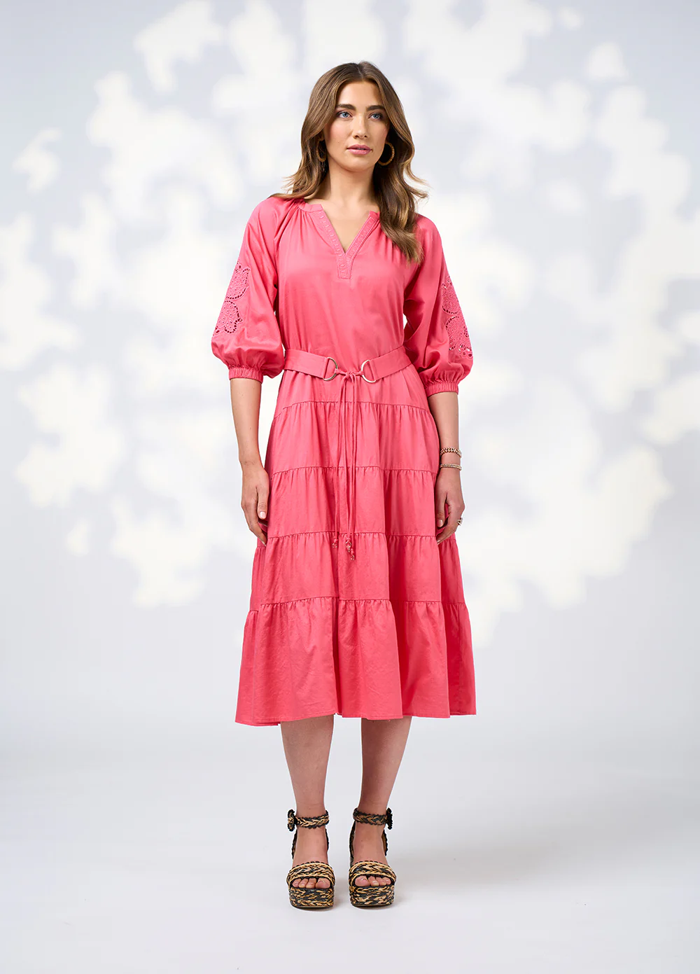 Loobie's Story Cali Midi Dress - Watermelon - Image 2