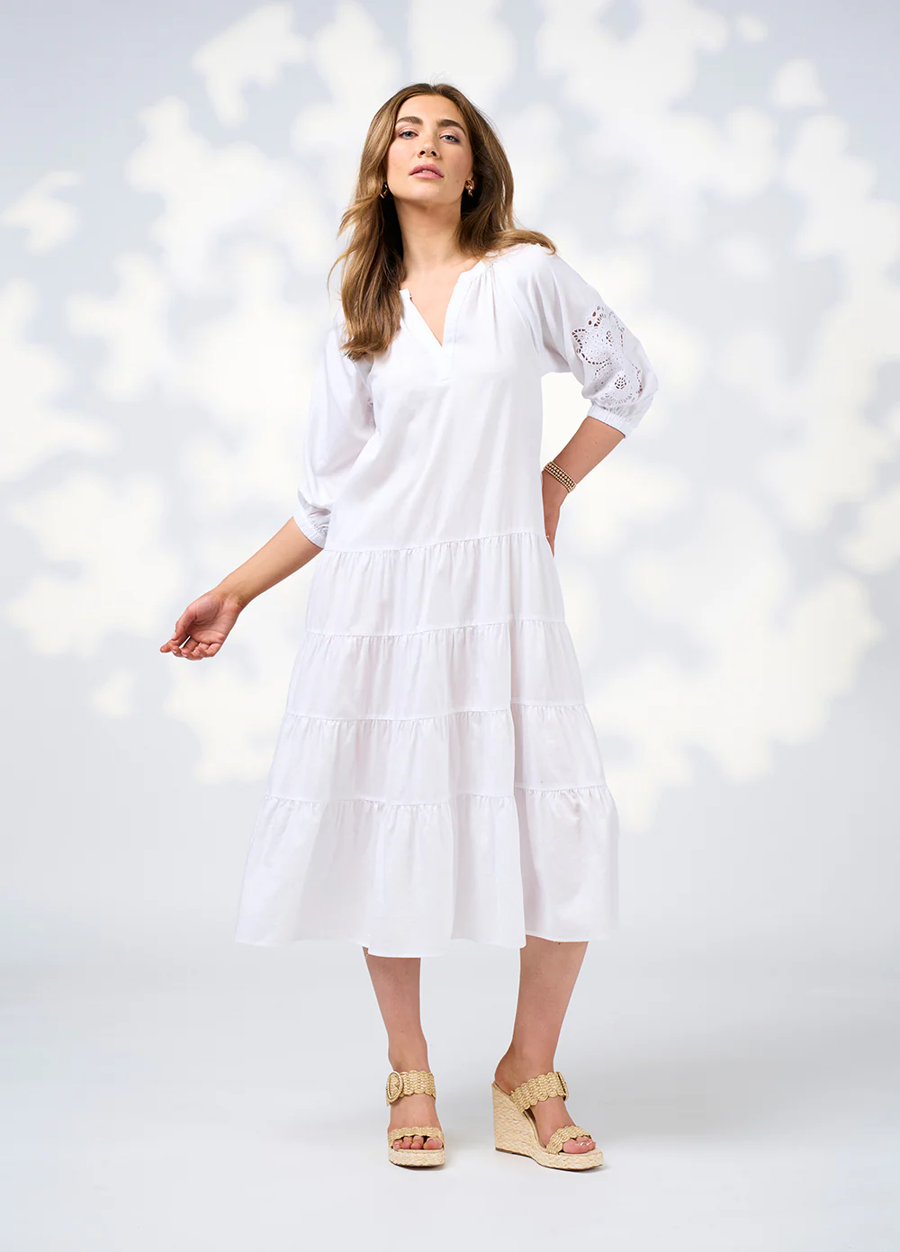 Loobie's Story Cali Midi Dress - White - Image 2