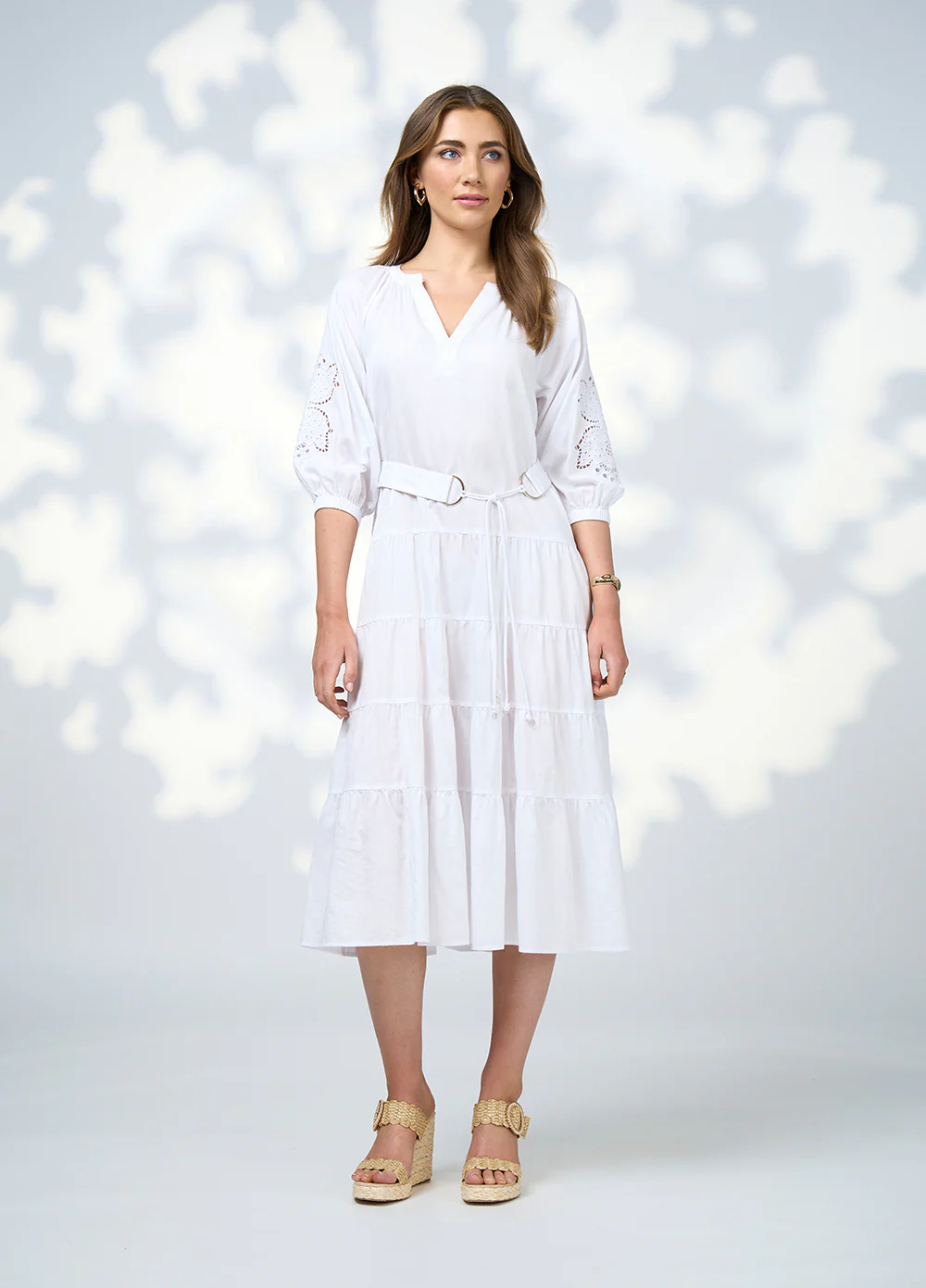 Loobie's Story Cali Midi Dress - White - Image 4