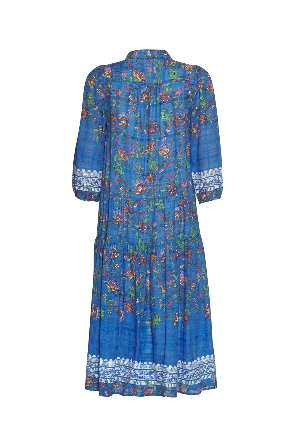 Loobies Story Calliope Shirt Dress - Corfu Blue Multi - Image 3