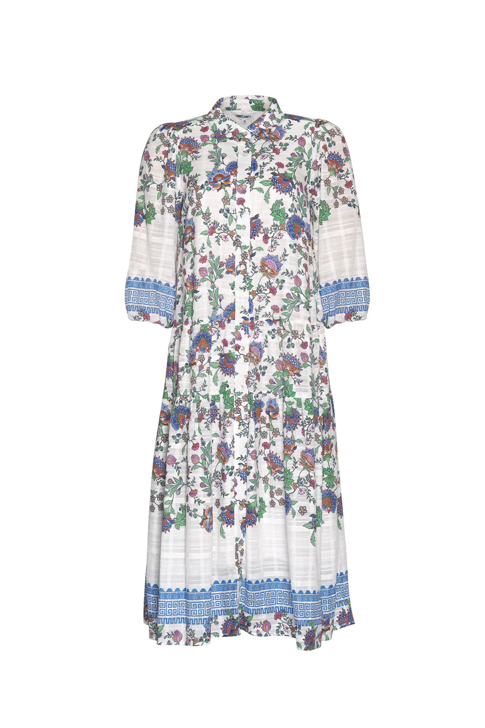 Loobies Story Calliope Shirt Dress - White Multi - Image 4