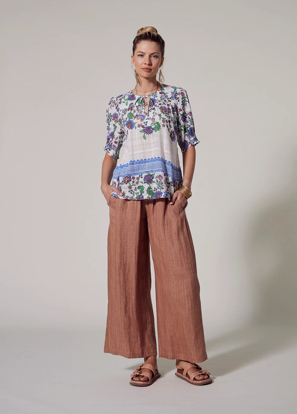Loobies Story Calliope Top - White Multi - Image 4