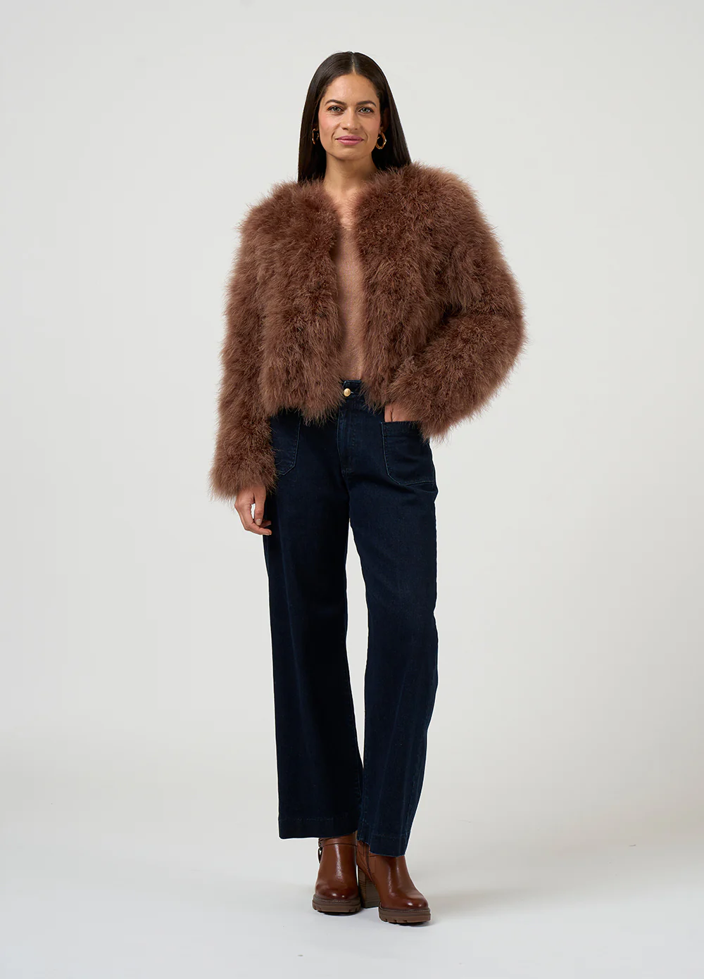 Loobie's Story Carlo Jacket Cocoa - Image 4