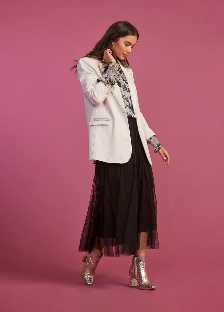 Loobies Story Cora Godet Skirt - Black - Image 3