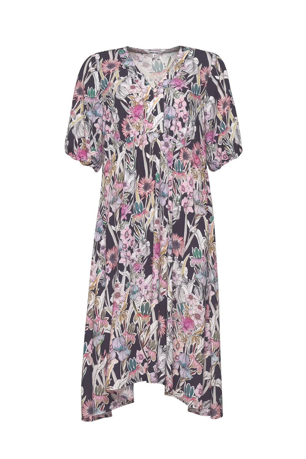 Loobies Story Decoupage Dress - Indigo - Image 4