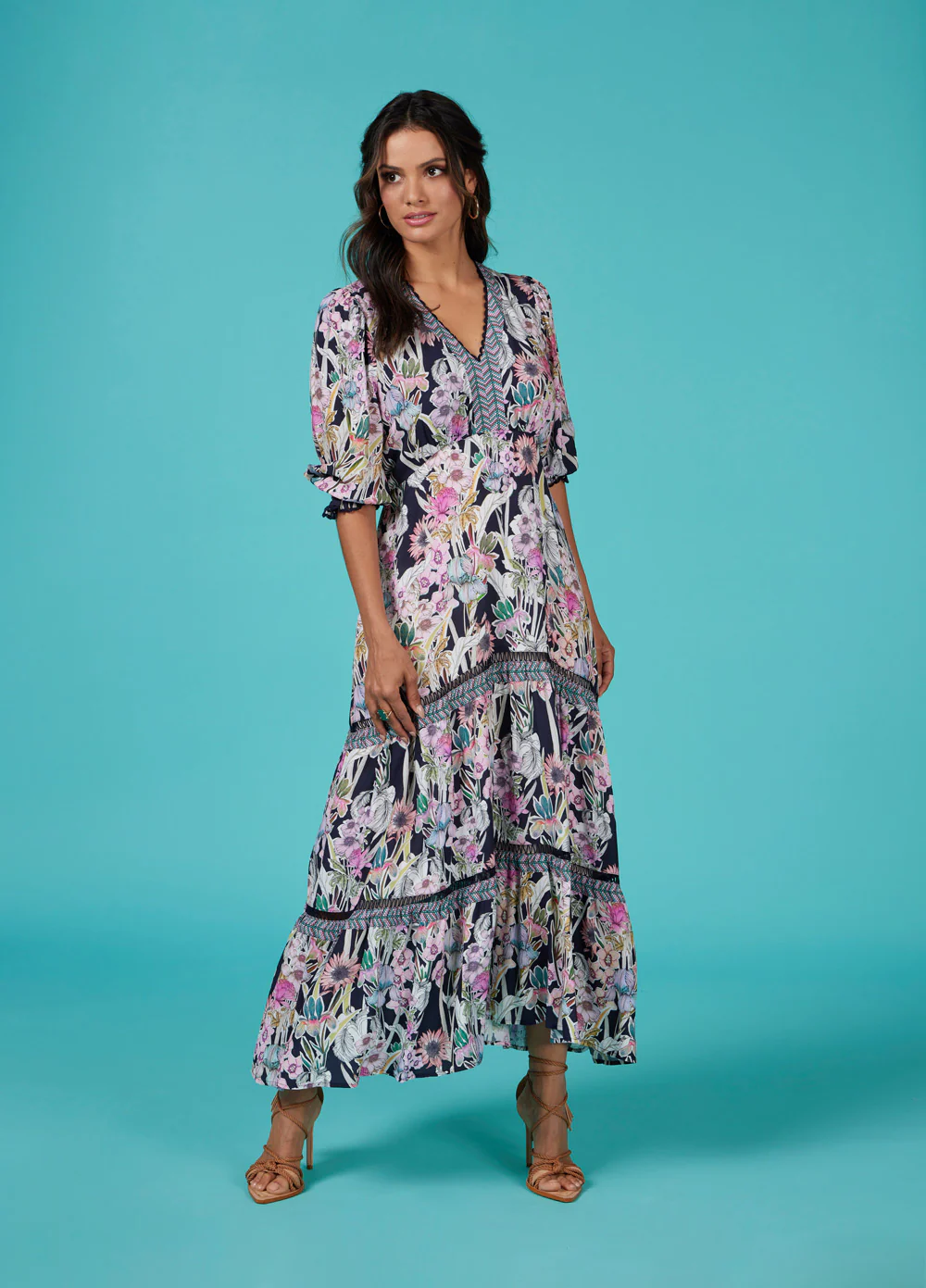 Loobies Story Decoupage Midi Dress - Image 3