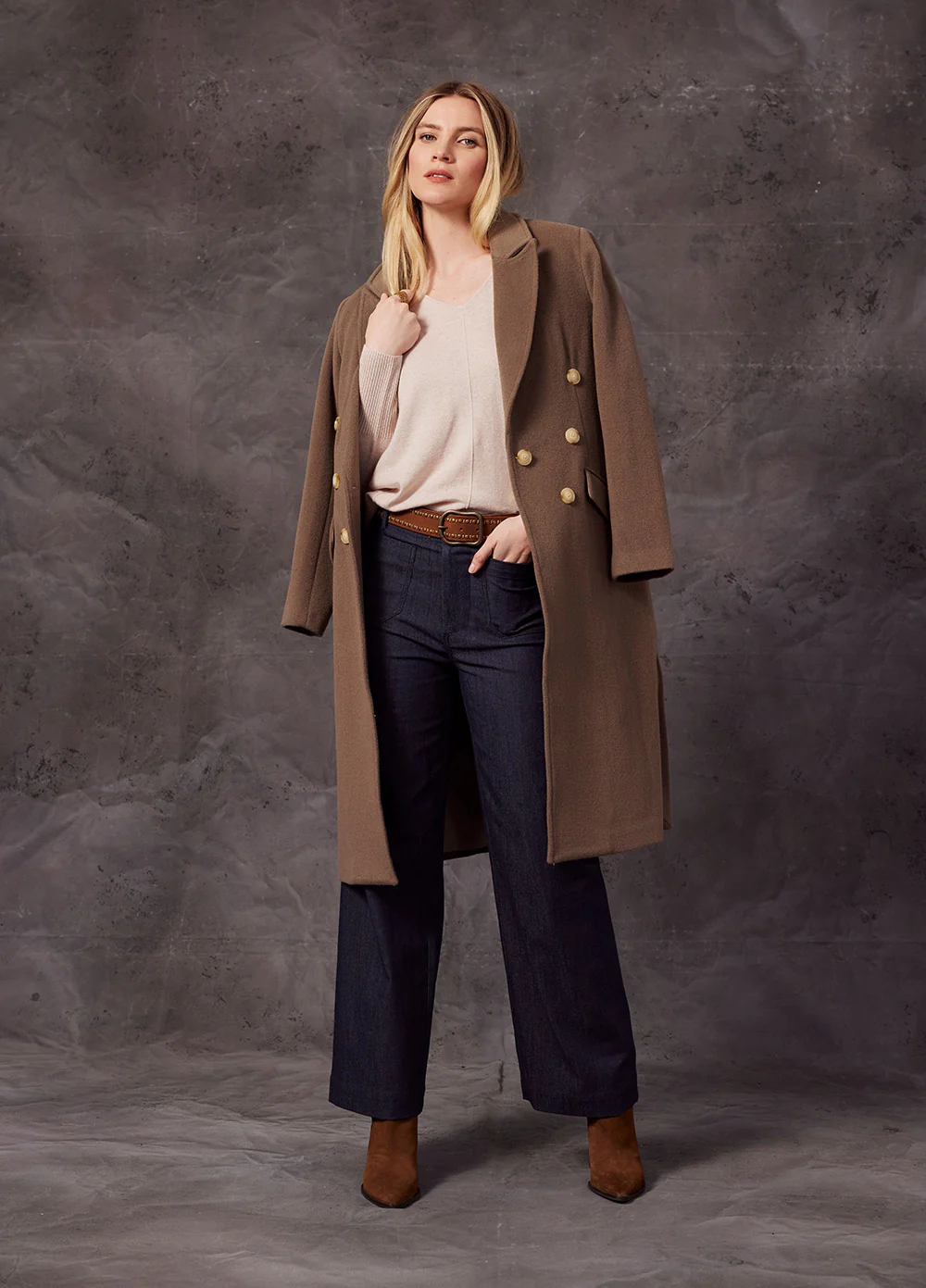 Loobies Story Esme Coat - Taupe