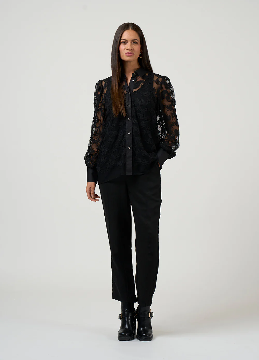 Loobie's Story Filigree Shirt - Black - Image 4