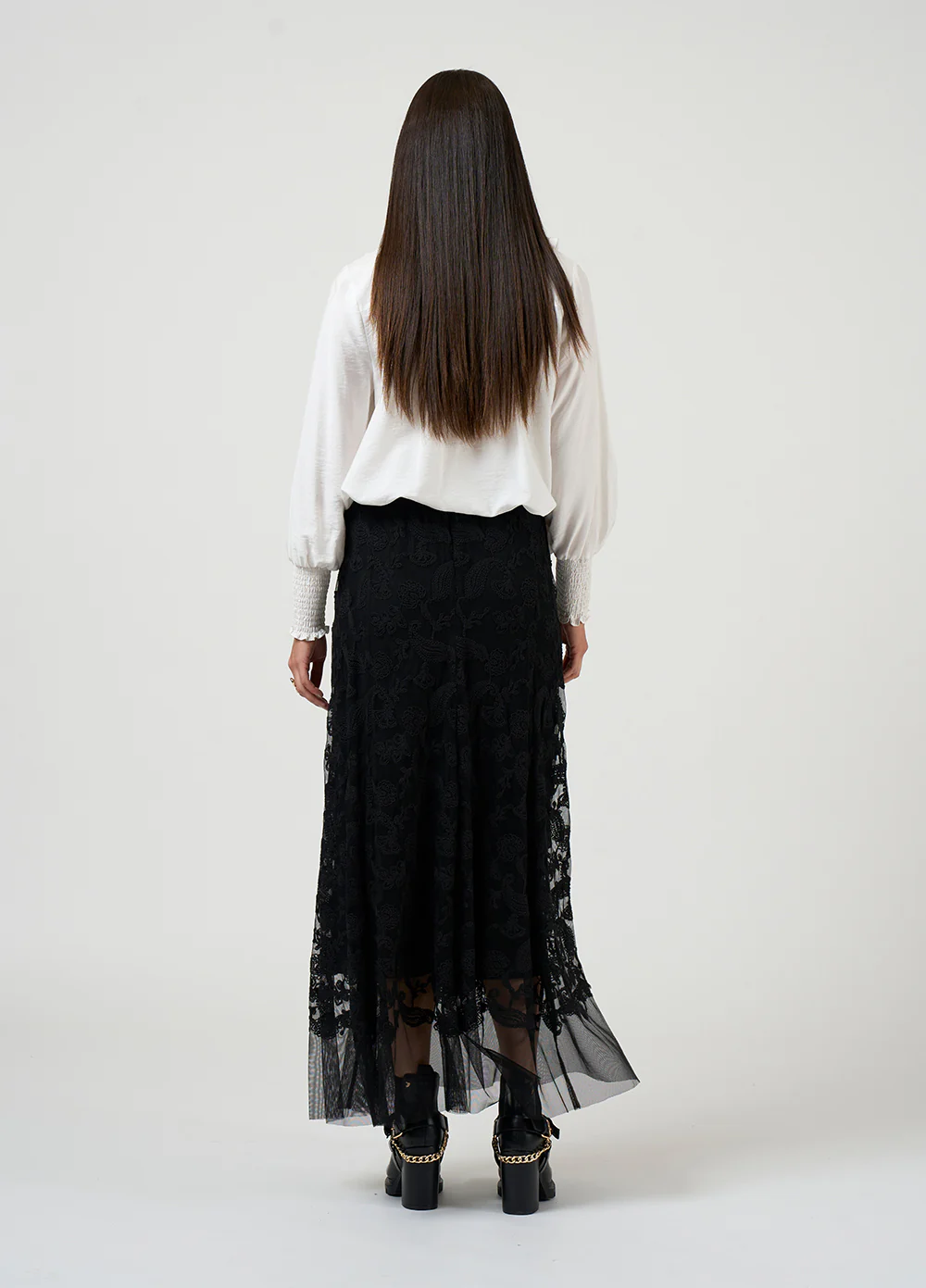 Loobie's Story Filigree Skirt - Black - Image 3