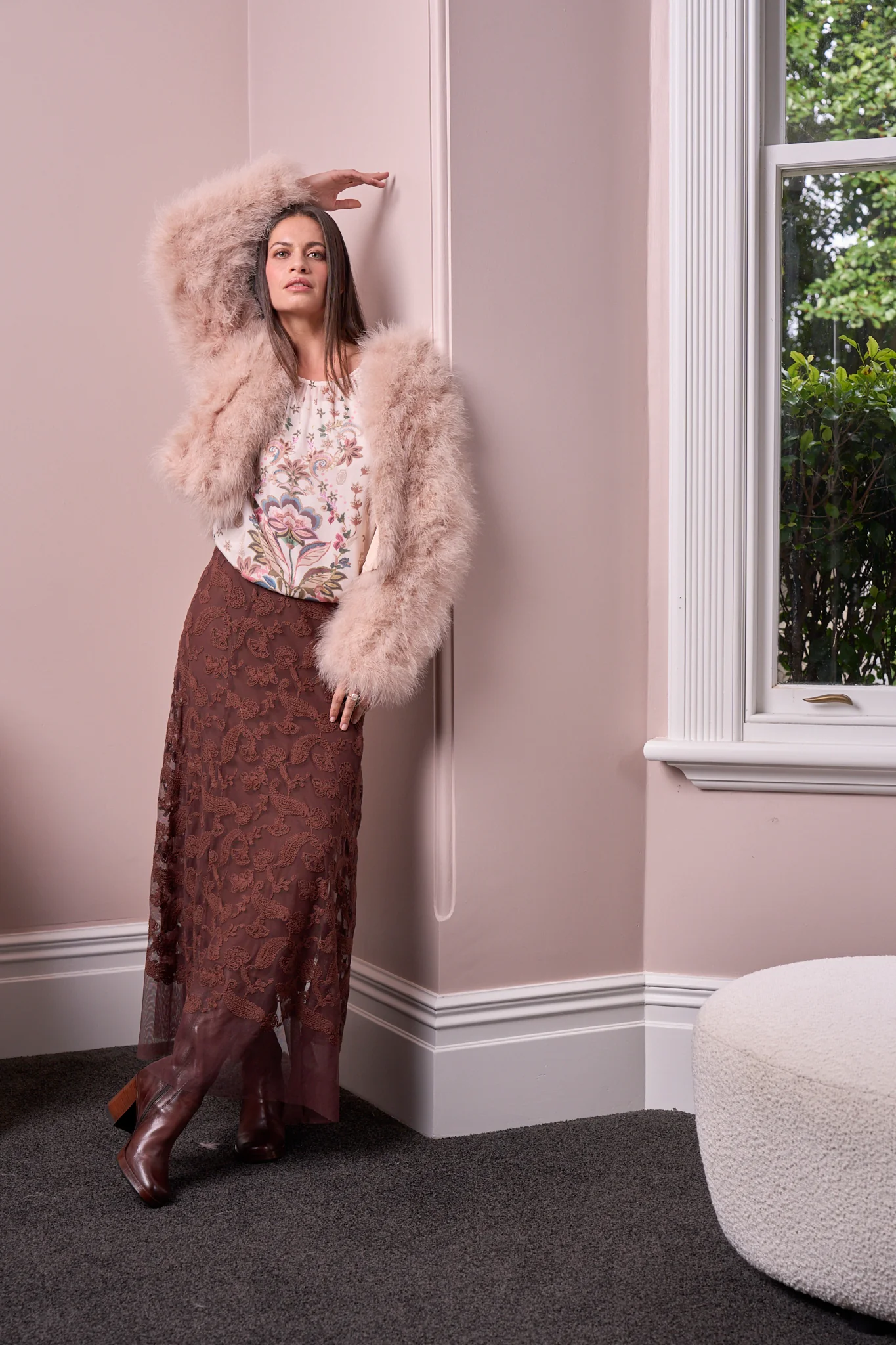 Loobie's Story Filigree Skirt - Cocoa - Image 2