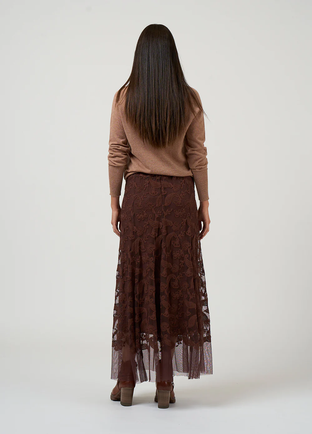 Loobie's Story Filigree Skirt - Cocoa - Image 4