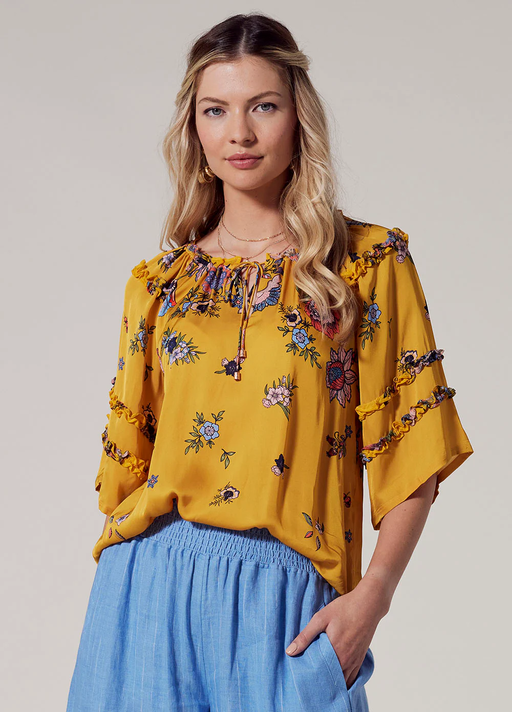 Loobies Story Gala Blouse - Gold