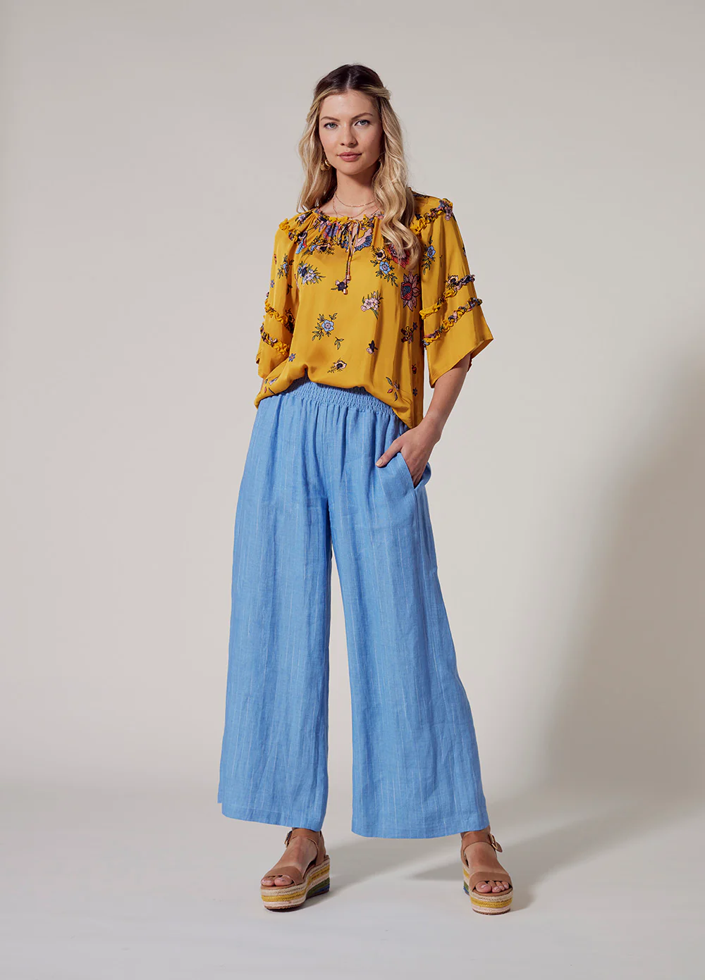Loobies Story Gala Blouse - Gold - Image 2