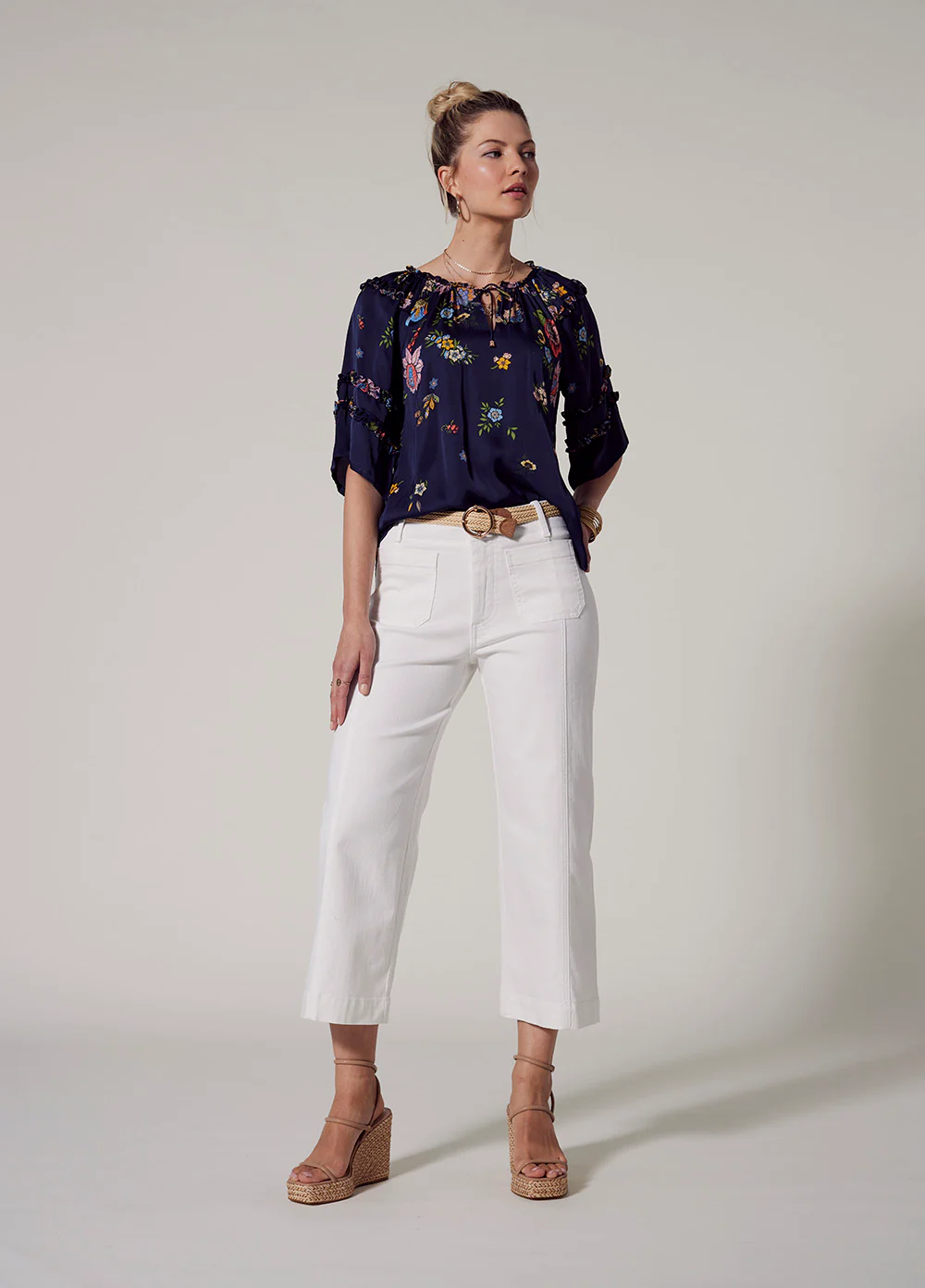 Loobies Story Gala Blouse - Indigo - Image 4