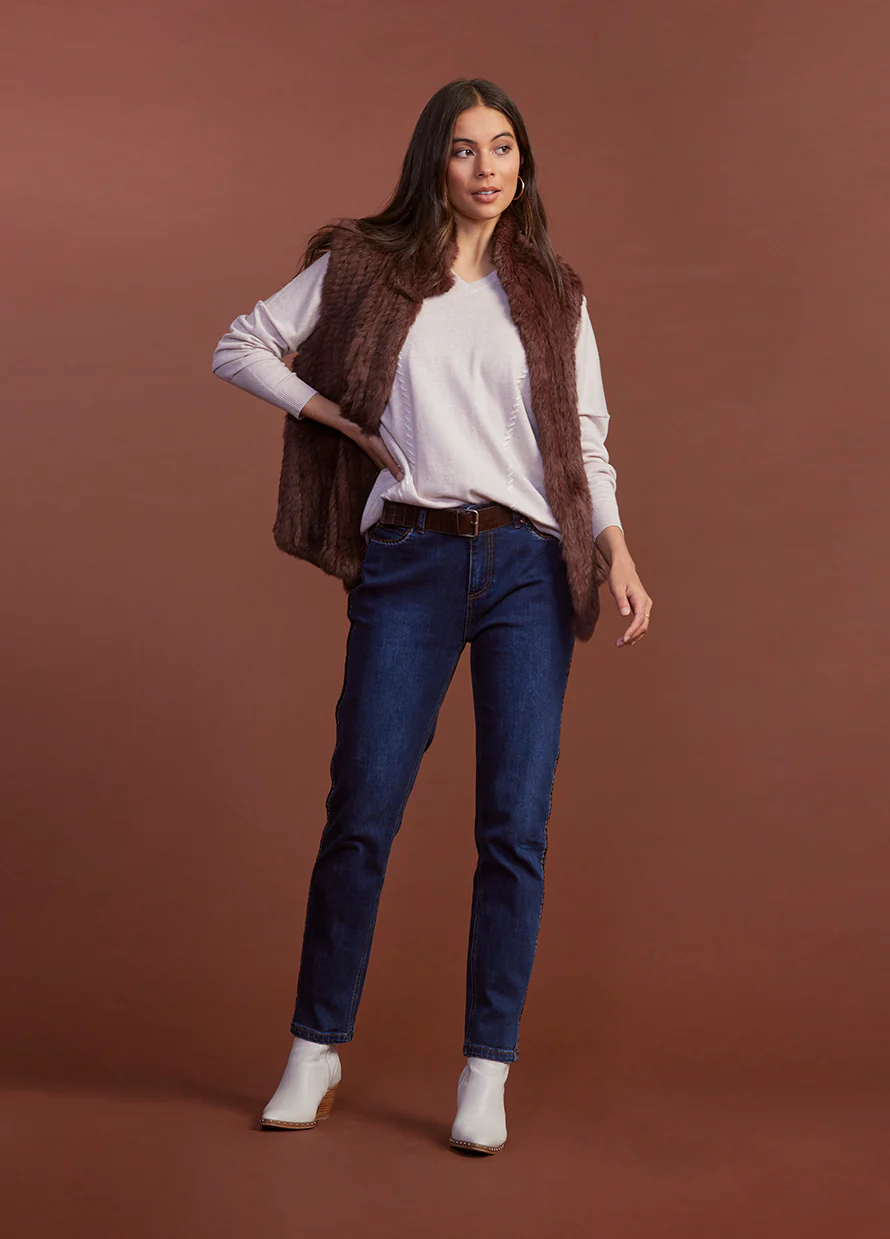 Loobies Story Gigi Gilet - Chocolate - Image 3