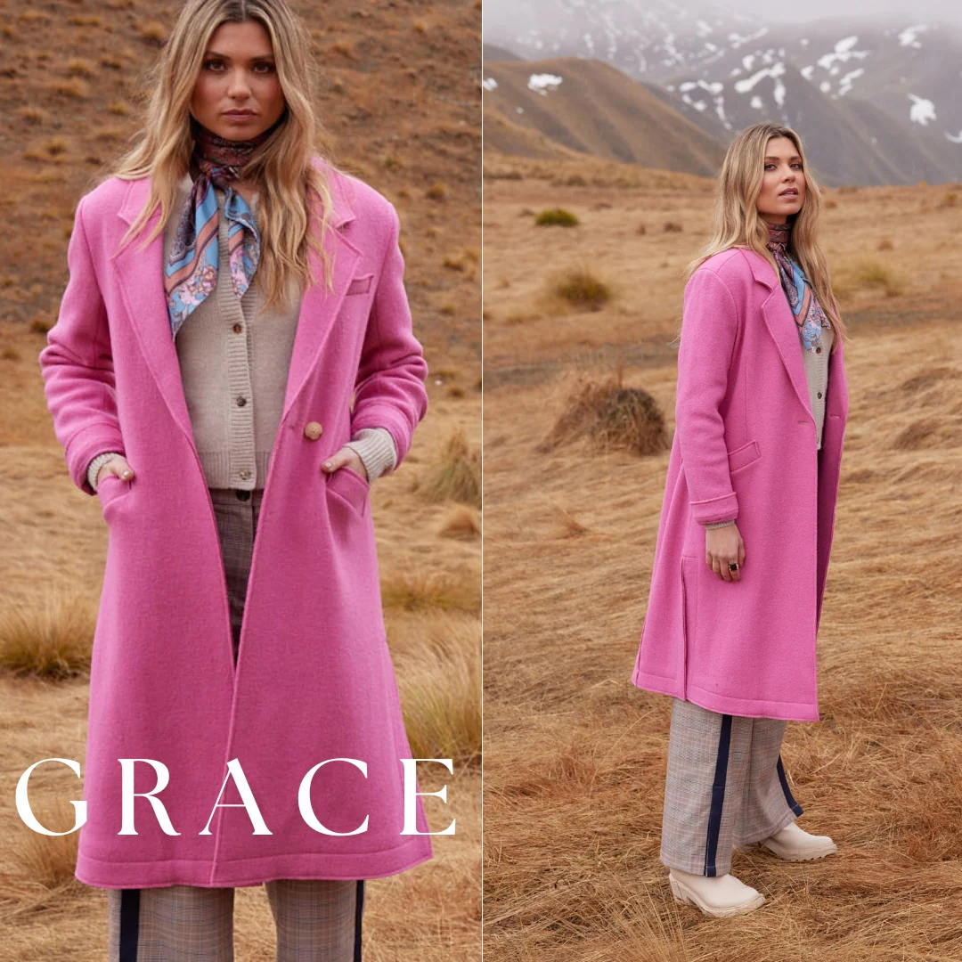 Loobies Story Grace Coat-Berry - Image 6