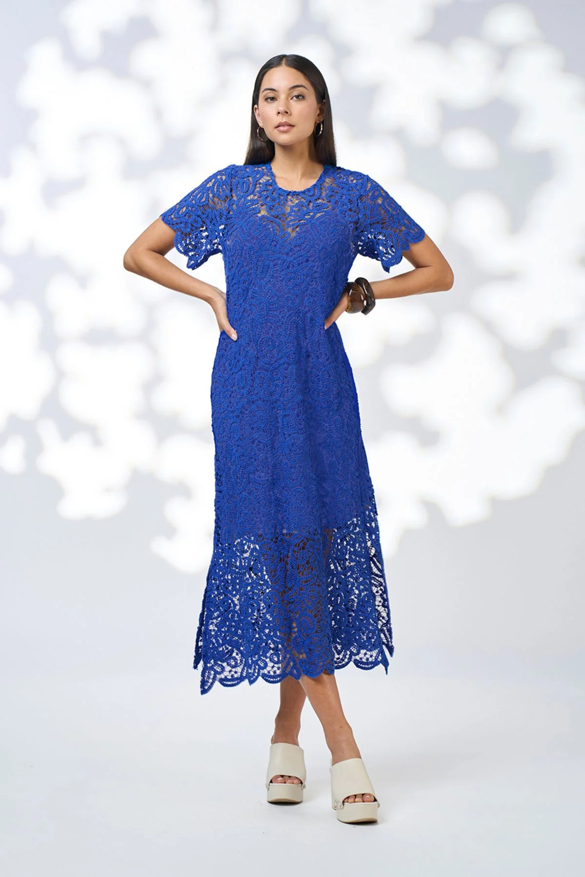 Loobie's Story Harlo Midi Dress-Cobalt