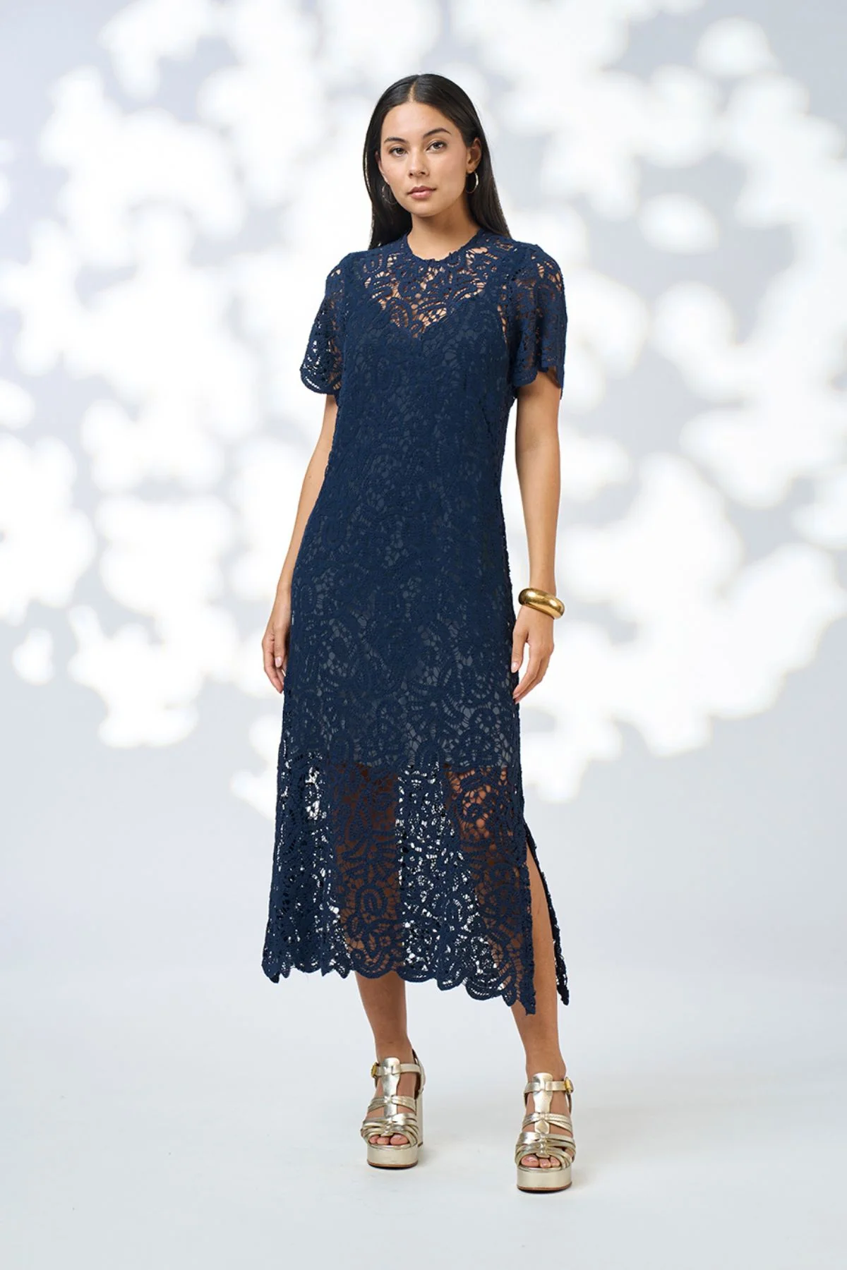 Loobie's Story Harlo Midi Dress-Indigo