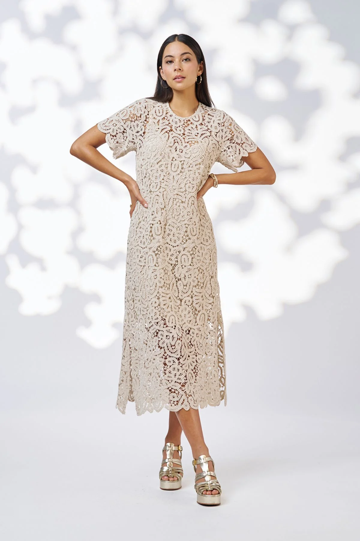 Loobie's Story Harlo Midi Dress-Stone - Image 2