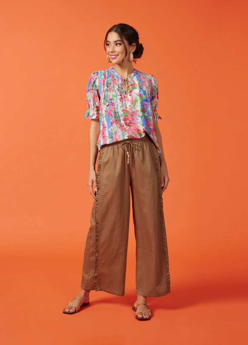 Loobies Story Havana Pant - Coffee - Image 2