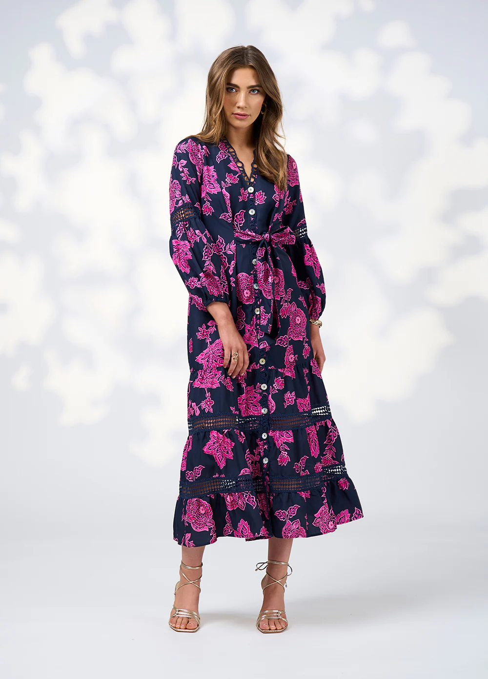 Loobie's Story Indie Midi Dress in Indigo