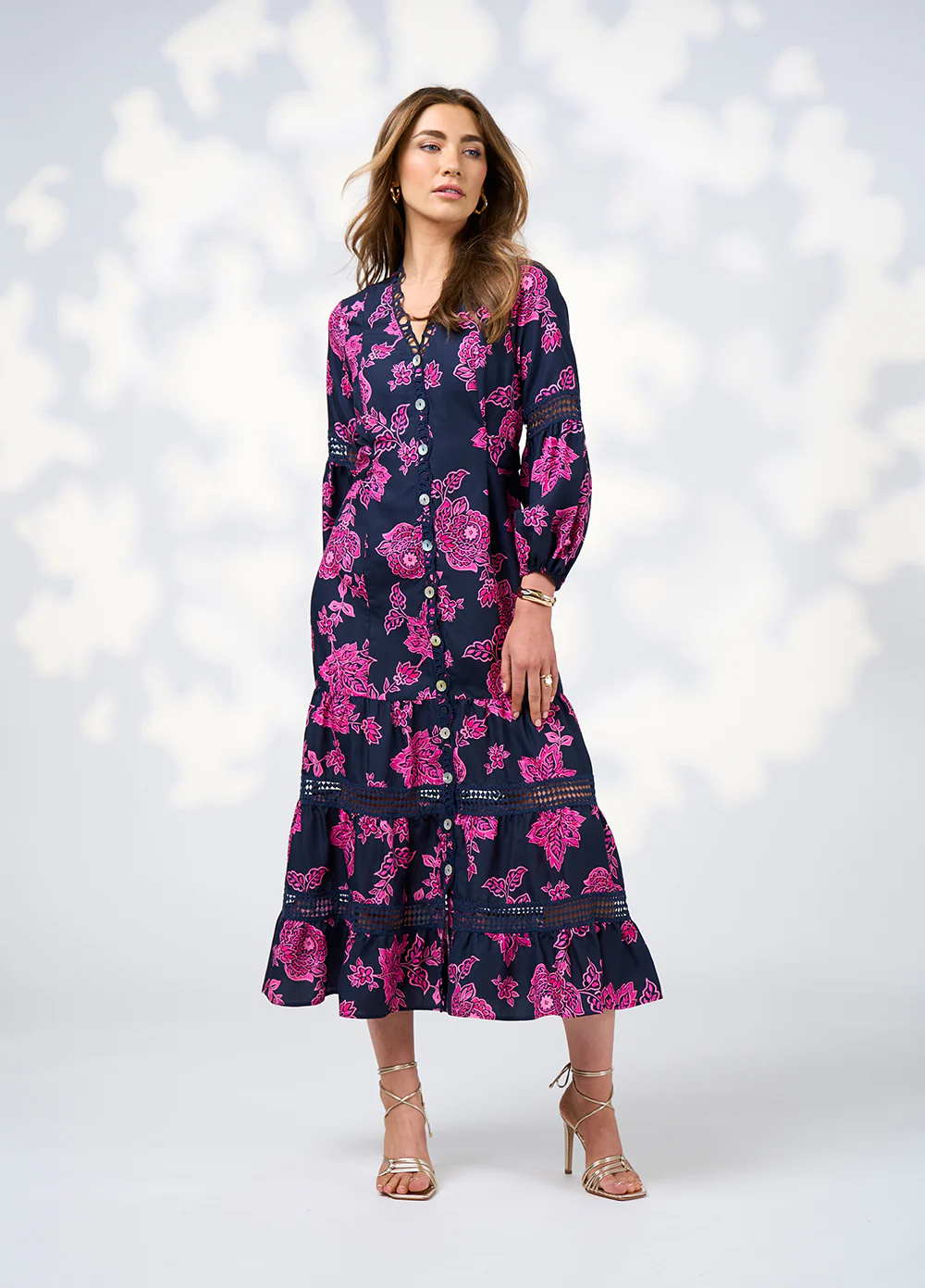 Loobie's Story Indie Midi Dress in Indigo - Image 2