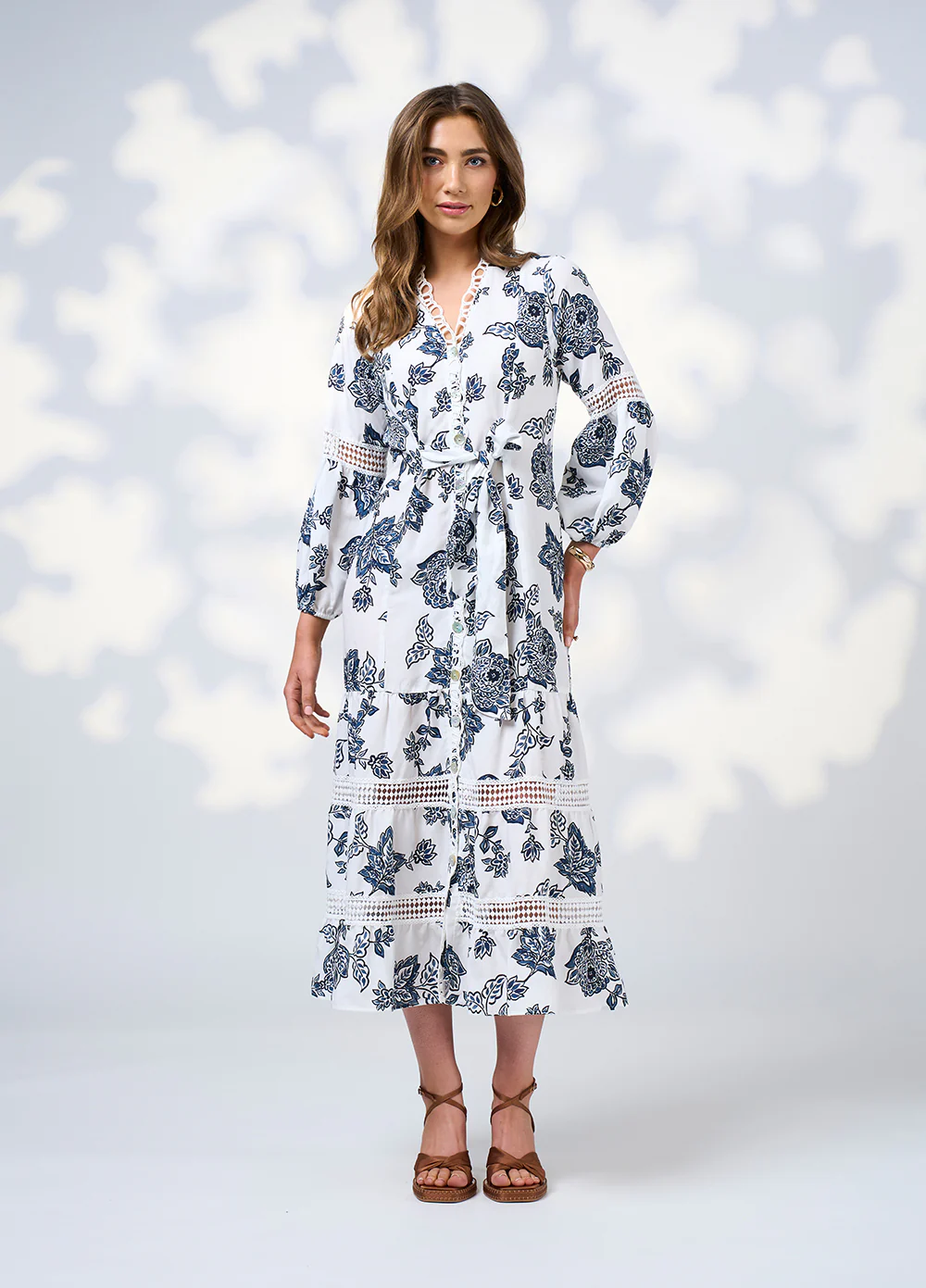 Loobie's Story Indie Midi Dress in Silk White - Image 2