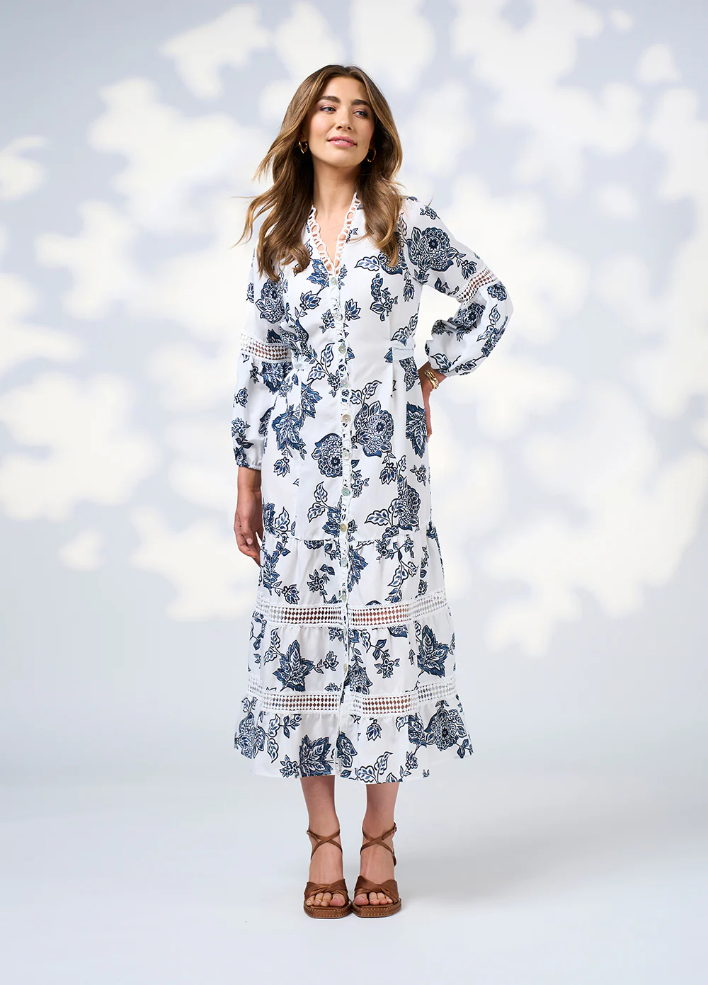 Loobie's Story Indie Midi Dress in Silk White - Image 4