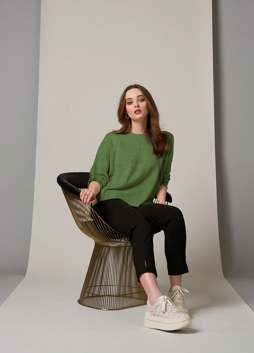 Loobies Story Juniper Sweater-Basil Marle - Image 2