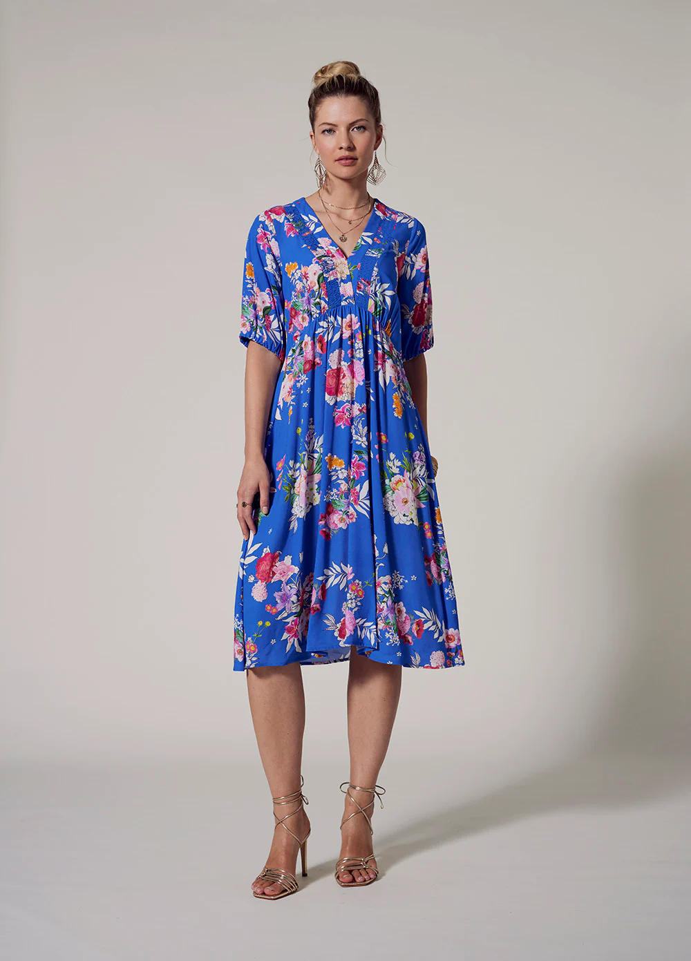 Loobies Story La Fiesta Dress - Corfu Blue Multi