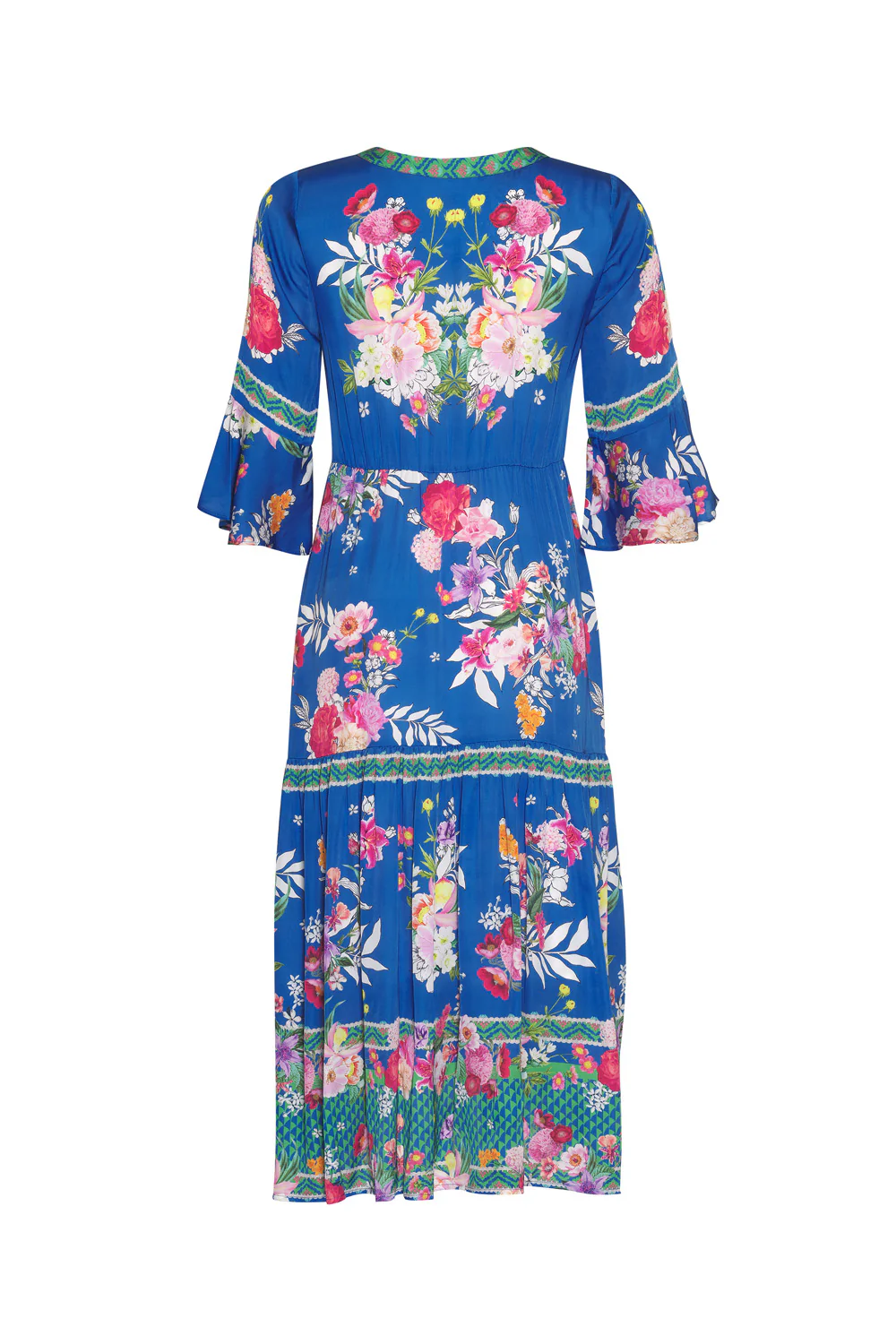 Loobies Story La Fiesta Midi Dress - Corfu Blue - Image 4