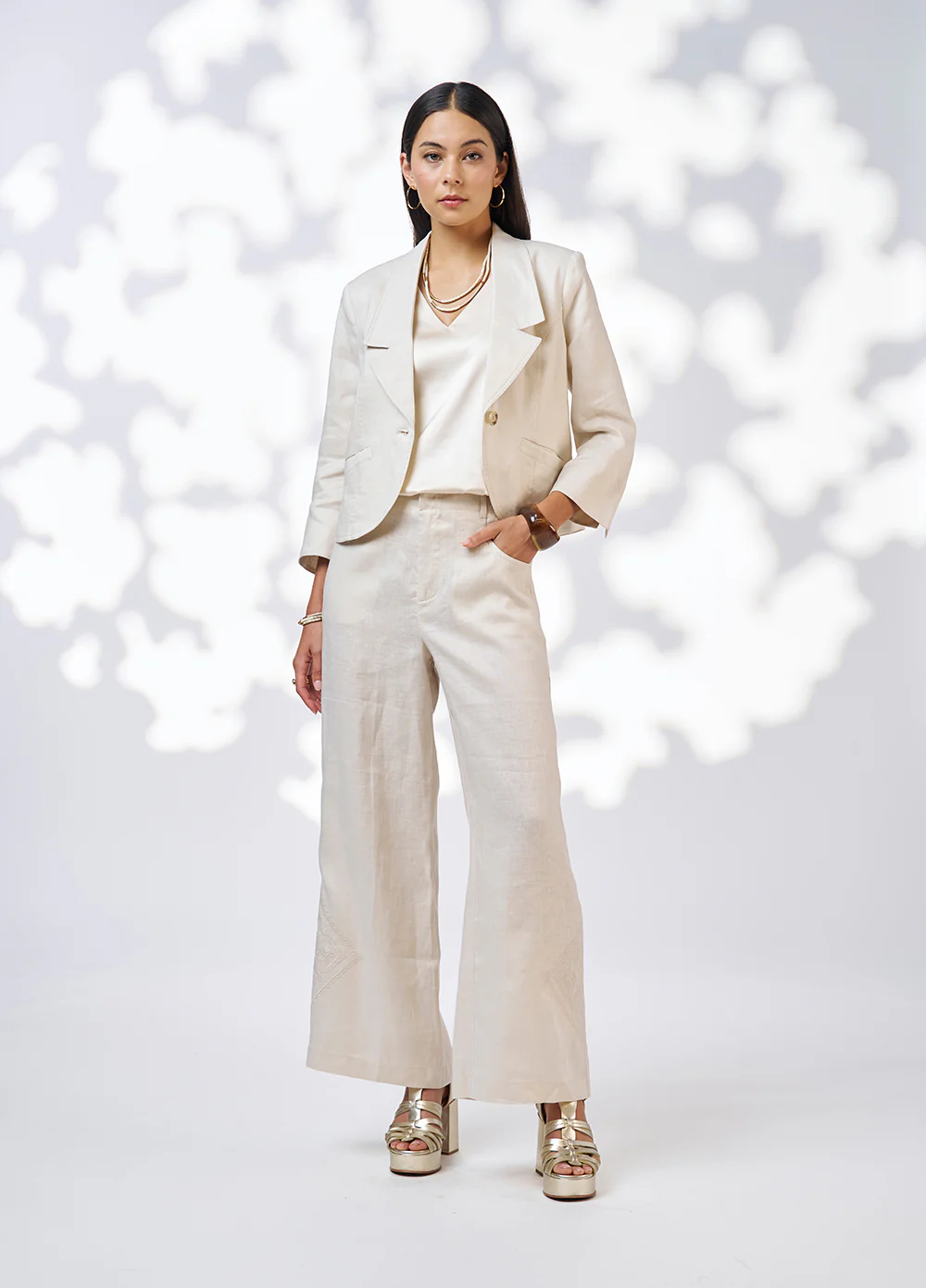 Loobie's Story Lia Jacket-Ecru - Image 2
