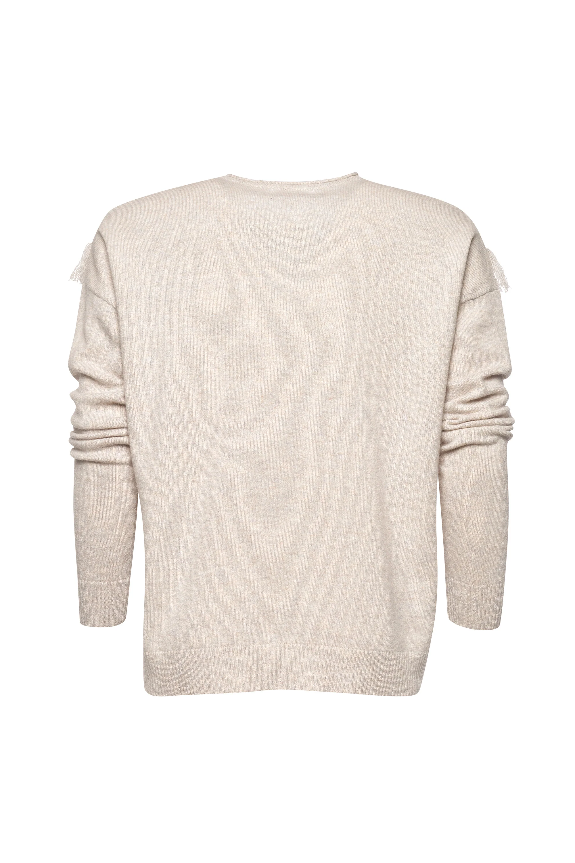 Loobies Story  Charlotte Fringed Sweater Bone - Image 3