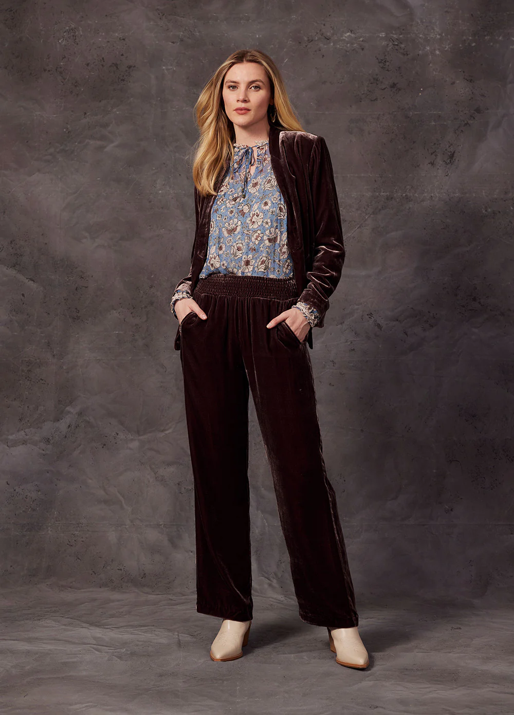 Loobies Story Margaret Blouse - Blue - Image 2