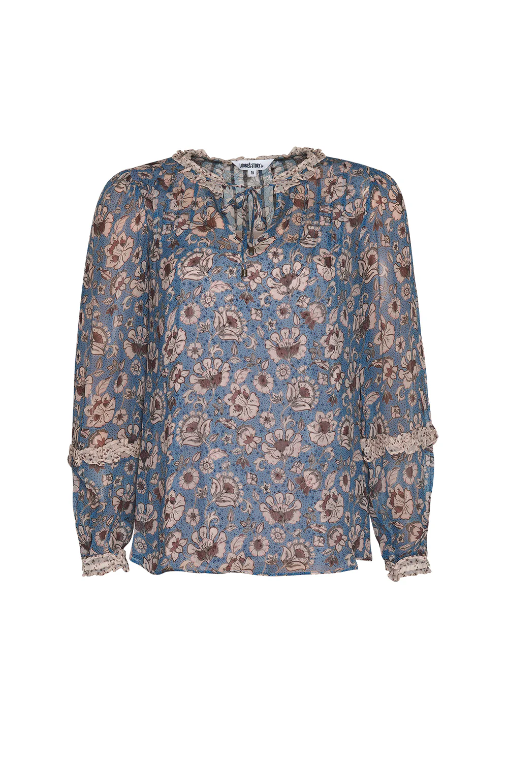 Loobies Story Margaret Blouse - Blue - Image 4