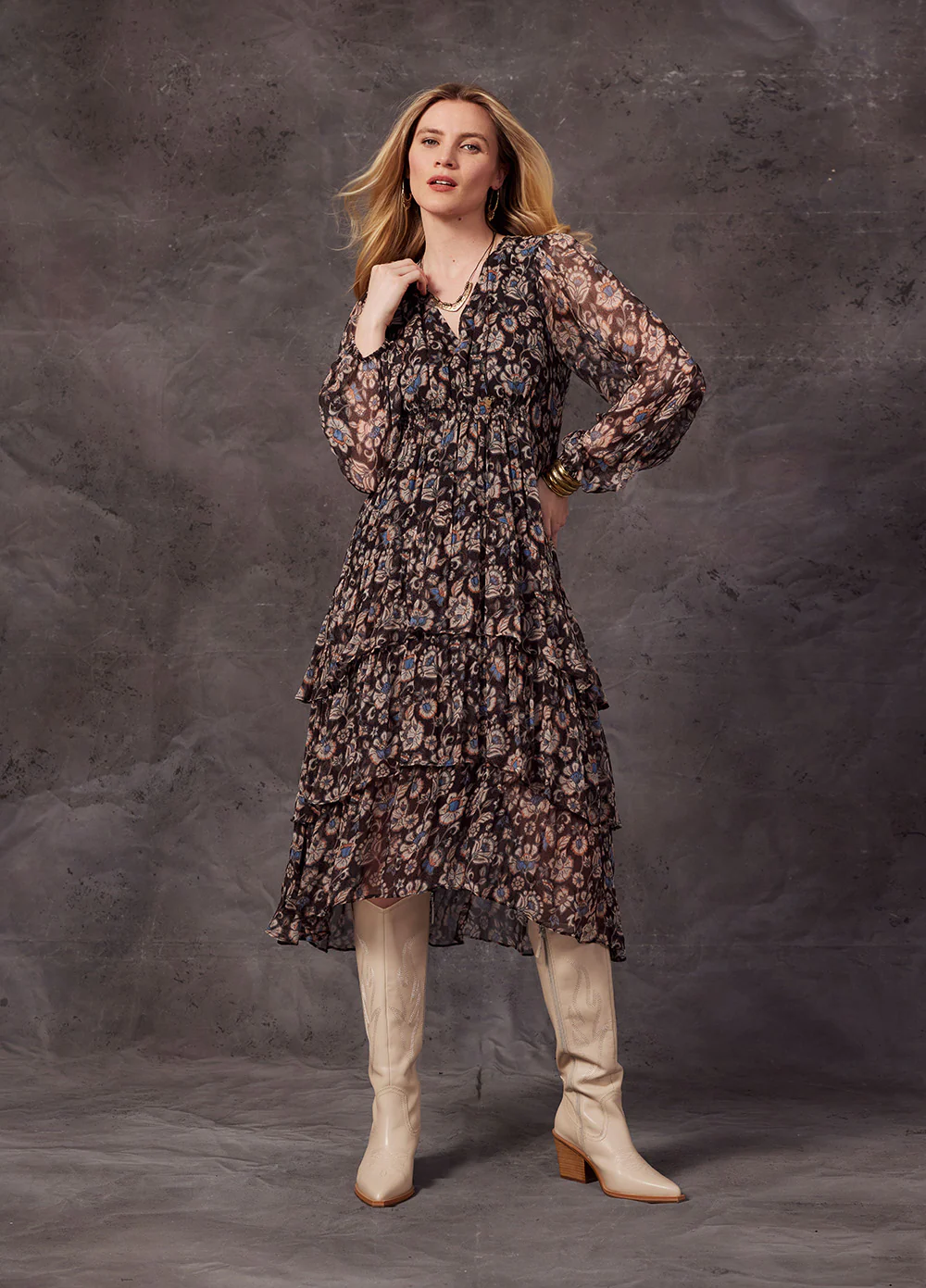 Loobies Story Margaret Midi Dress