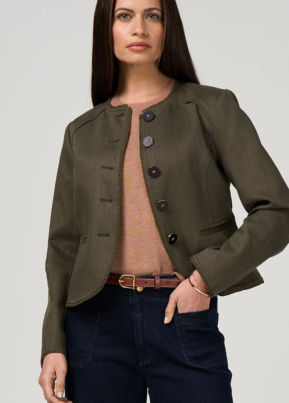 Loobie's Story Marlowe Jacket Olive - Image 2