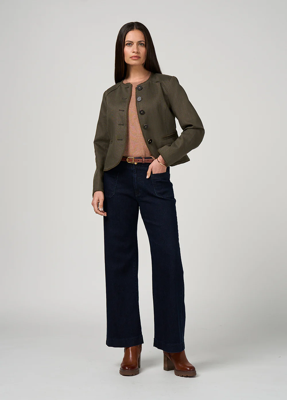 Loobie's Story Marlowe Jacket Olive - Image 4