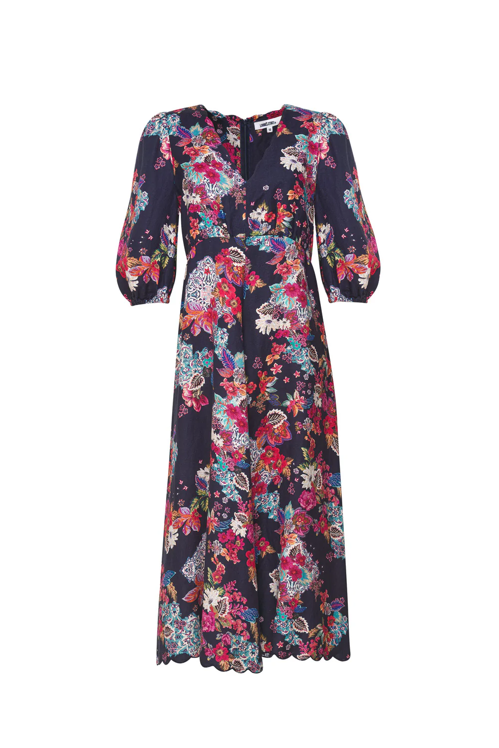Loobies Story Matera Midi Dress Indigo - Image 2
