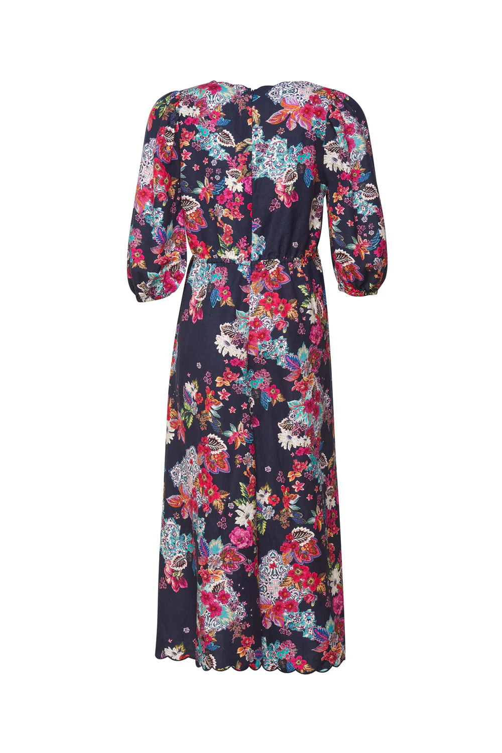Loobies Story Matera Midi Dress Indigo - Image 3