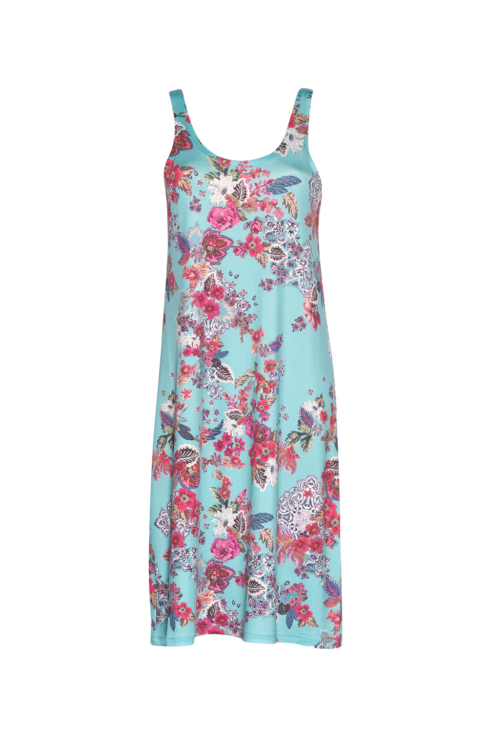 Loobies Story Matera Sheer Midi Dress Aqua - Image 4