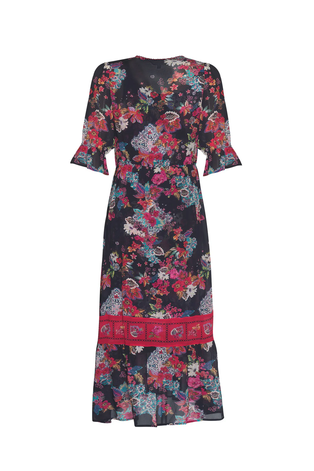 Loobies Story Matera Sheer Midi Dress Indigo - Image 3