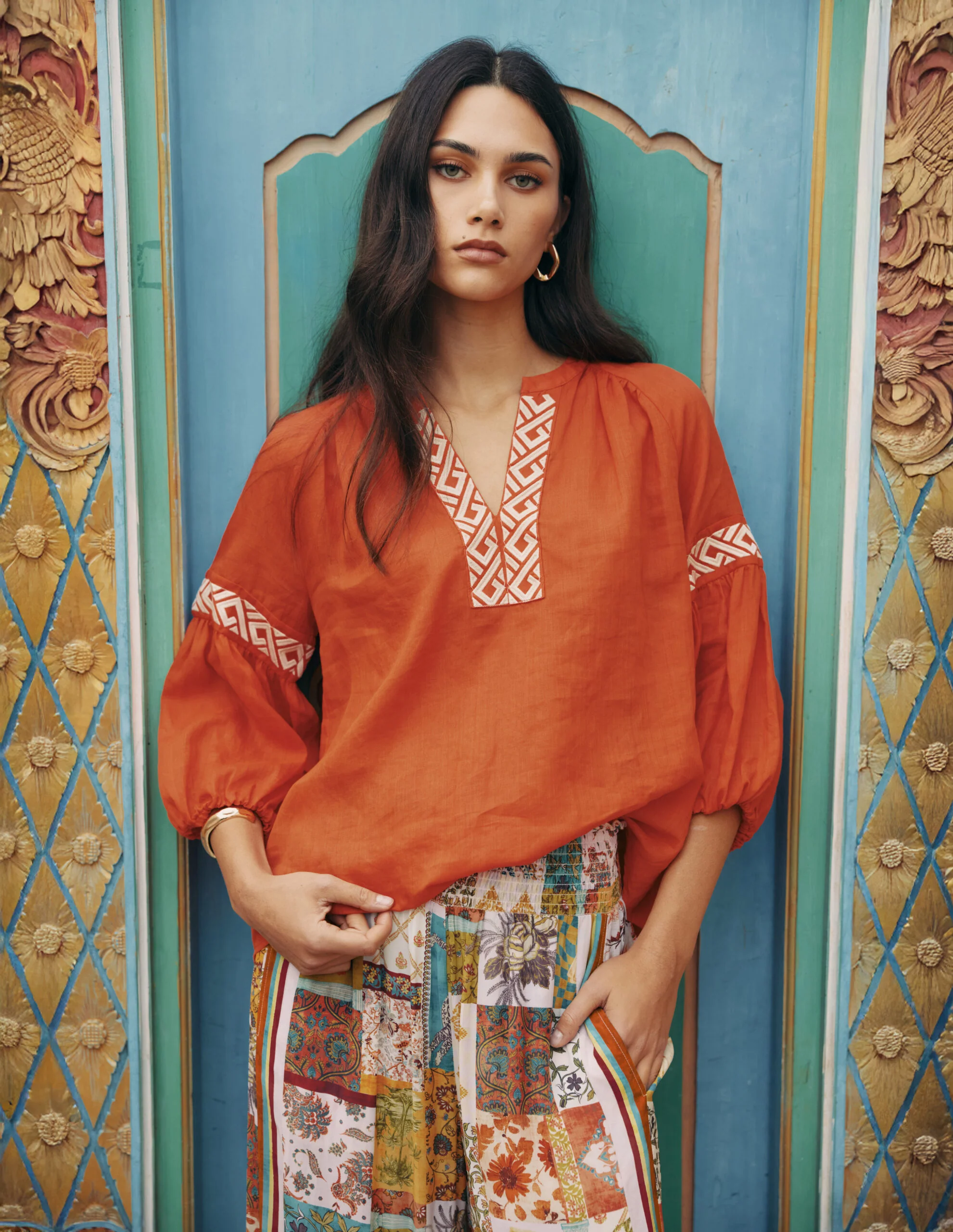 Loobie's Story Maya Top-Burnt Orange - Image 2