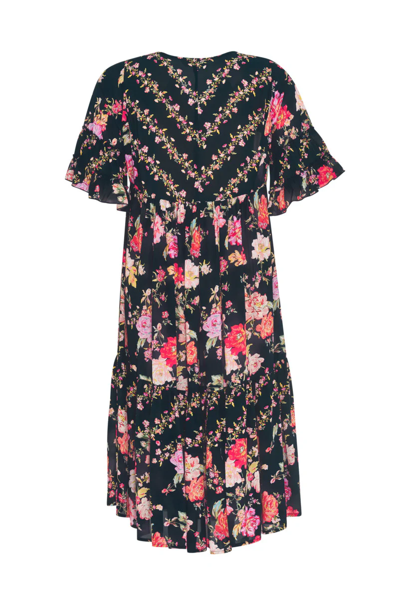 Loobies Story Midnight Midi Rose Dress - Image 3