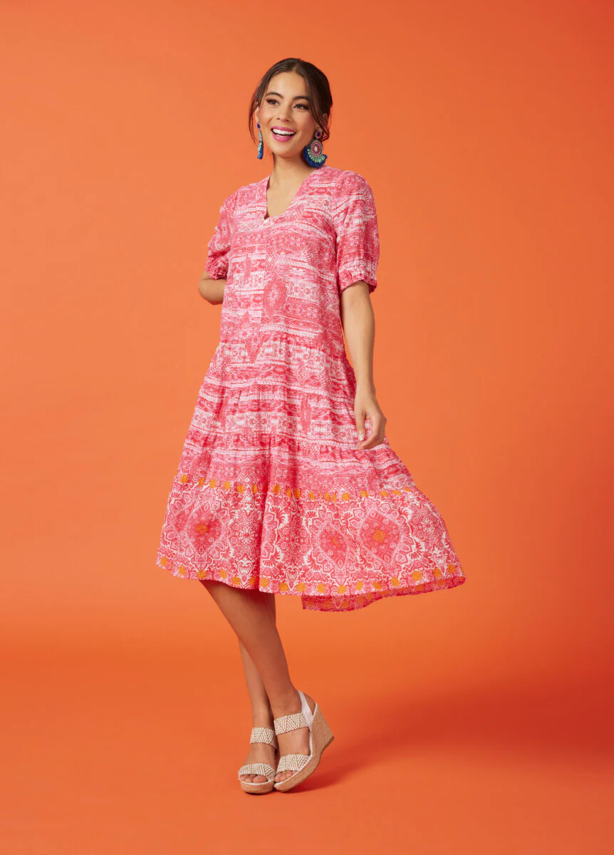Loobies Story Mykonos Dress - Rouge